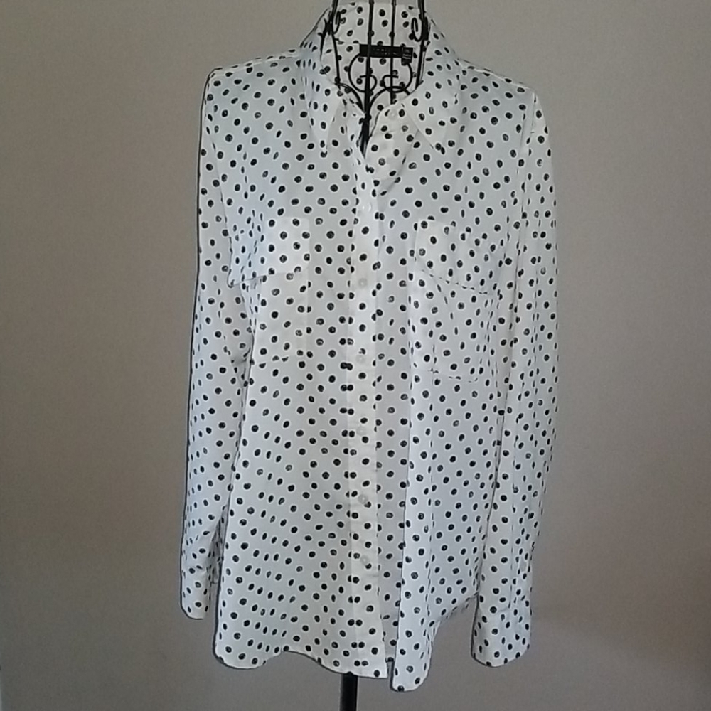 Apt 9 Button Down Blouse Xl - image 1